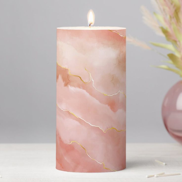 Marble Glow Candle
